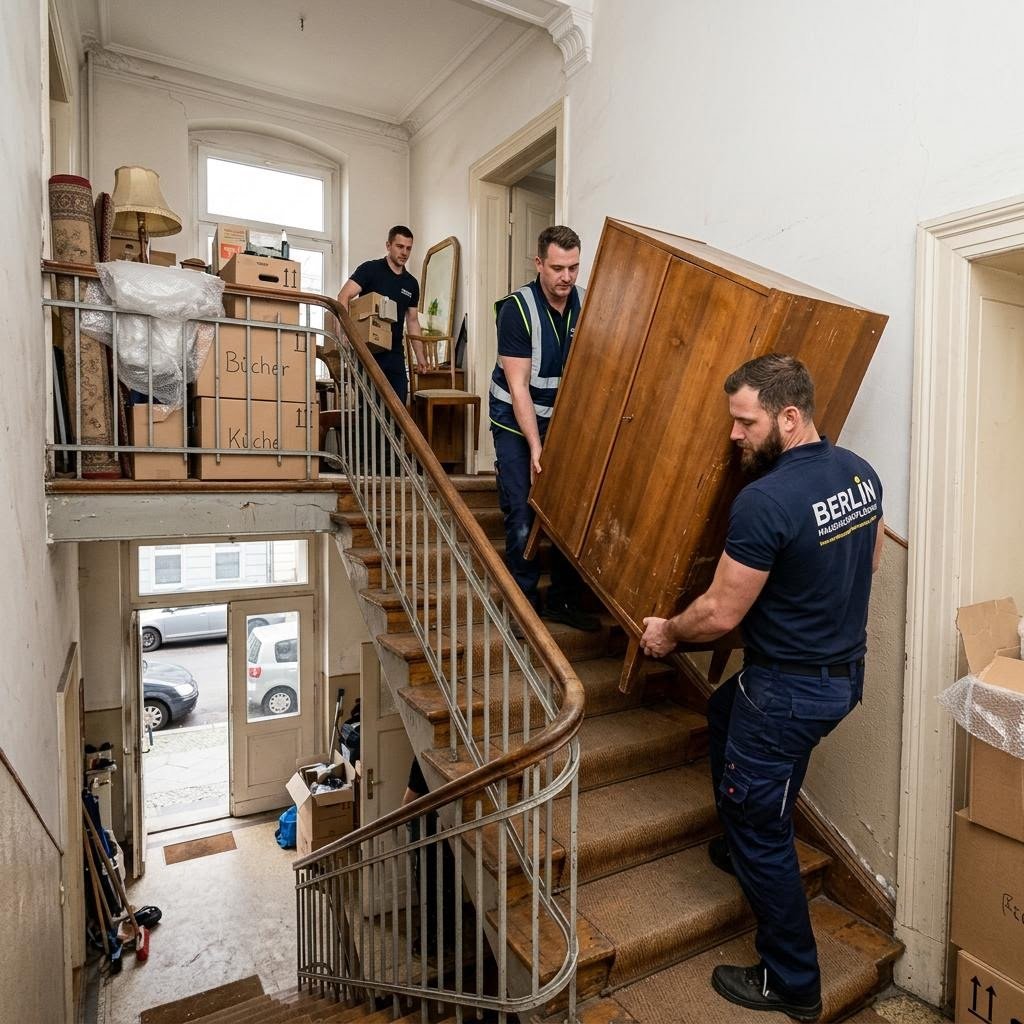 Leeres Haus nach vollständiger Räumung in Berlin